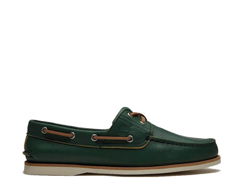 Timberland Classic Boat Shoe Medium Green — boat shoe homme cuir vert medium marin