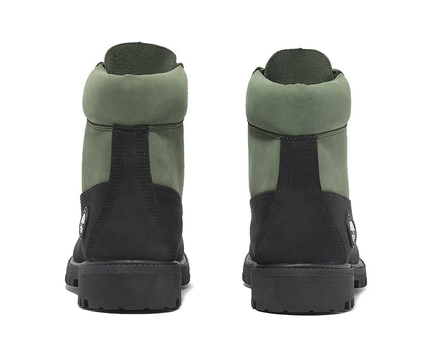 Timberland Premium 6-Inch Waterproof Boot Green suela — suela EVA signature amarilla