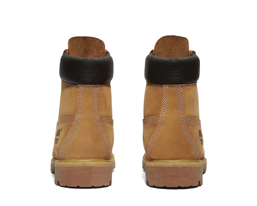Timberland Premium 6 Inch Bleu lacets — lacets logo Timberland nubuck bleu