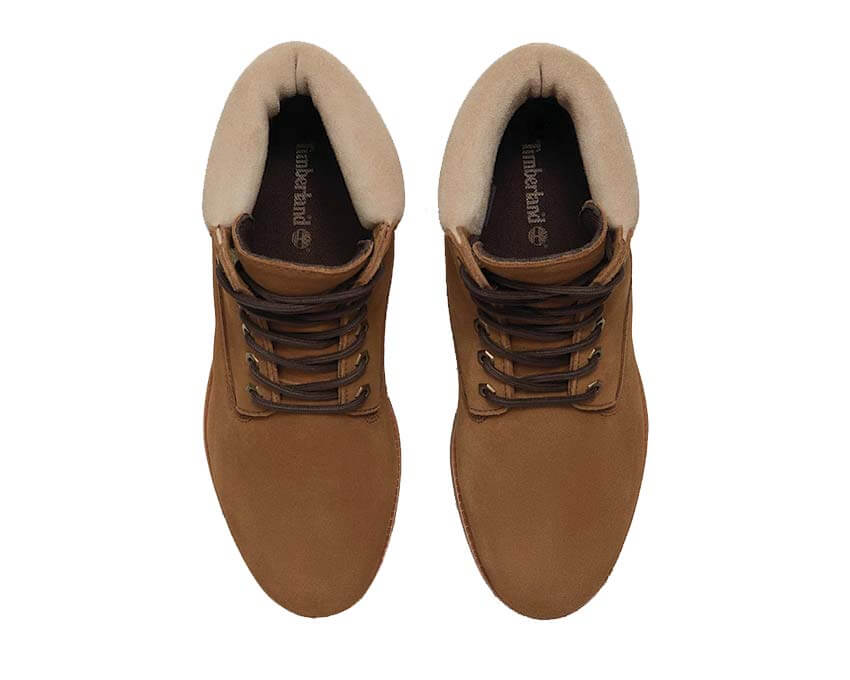 Timberland Premium 6 Inch Waterproof Boot Medium détail — col et lacets boot homme medium