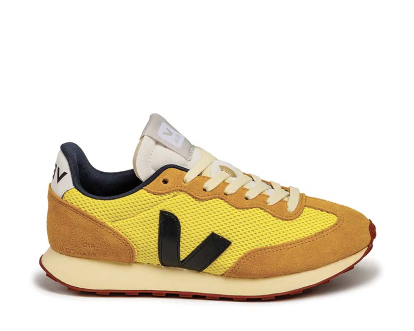 Veja Rio Branco ll Ripstop Tonic Black — Herren-Sneaker zweifarbiges Ripstop