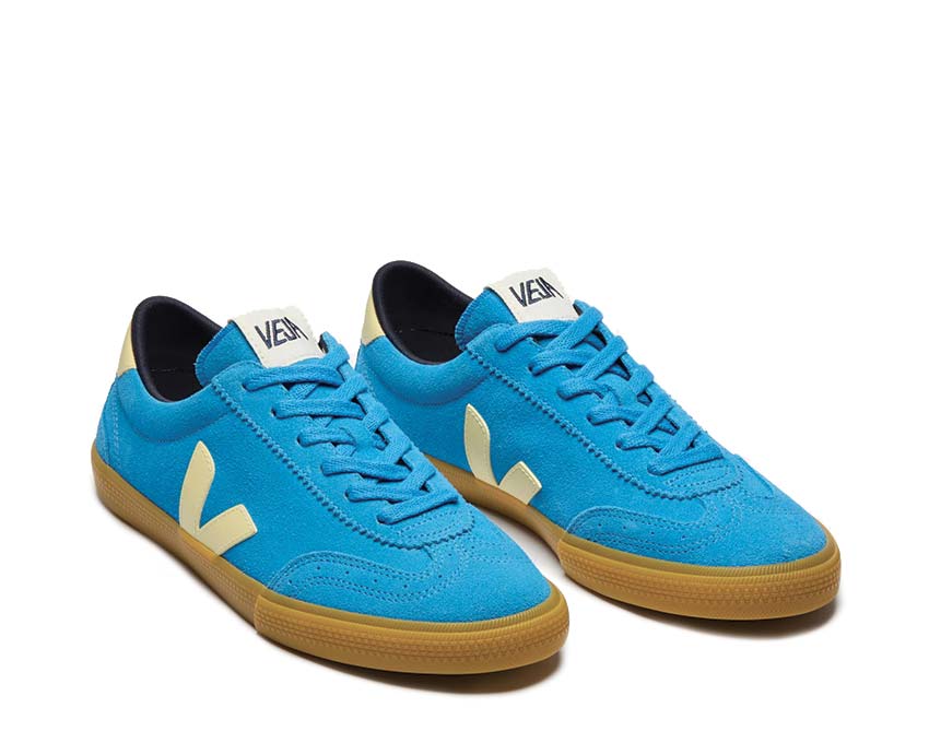 Veja Volley Suede Egee Sun vue latérale — daim premium
