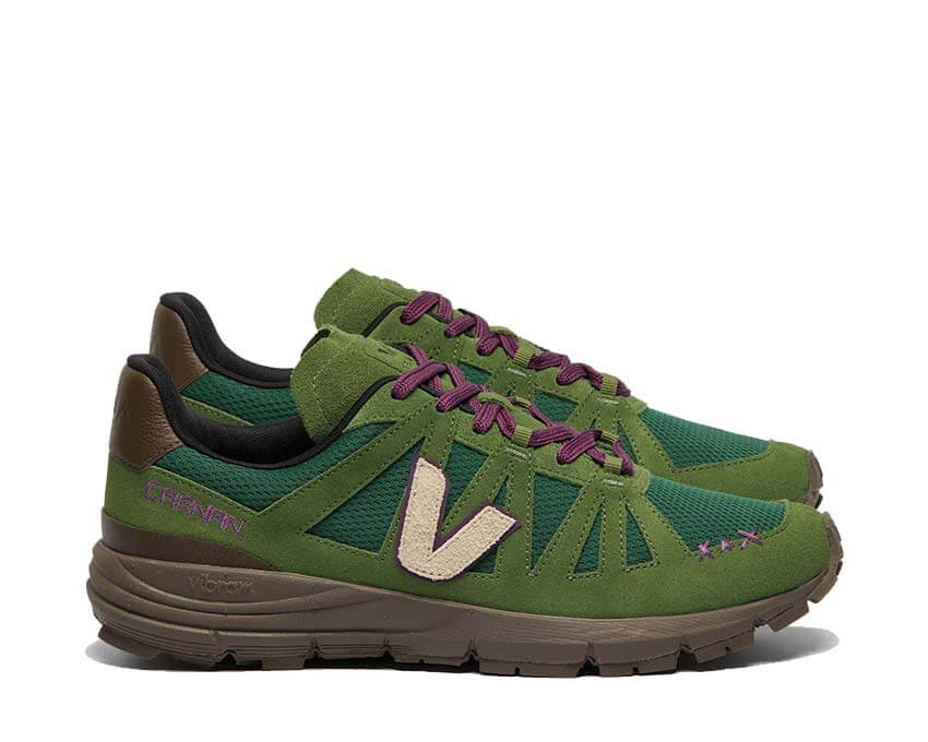 Veja x CARNAN Salar Militar vue latérale — canvas kaki Militar