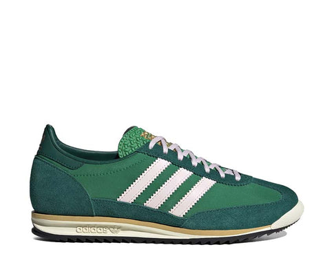 Adidas SL72 OG White Green — zapatilla mujer running retro blanco verde