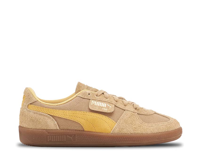 Puma Palermo Vintage Prairie Tan Flaxen Gold — sneaker donna pelle retro