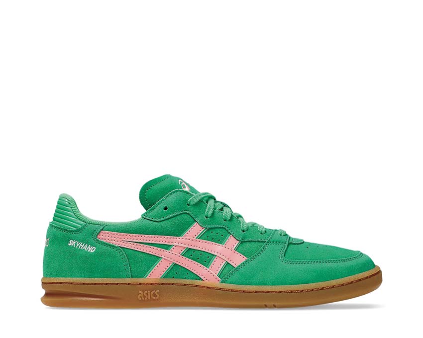 Asics Skyhand OG Cilantro/Grapefruit — lifestyle femme tige cuir et mesh