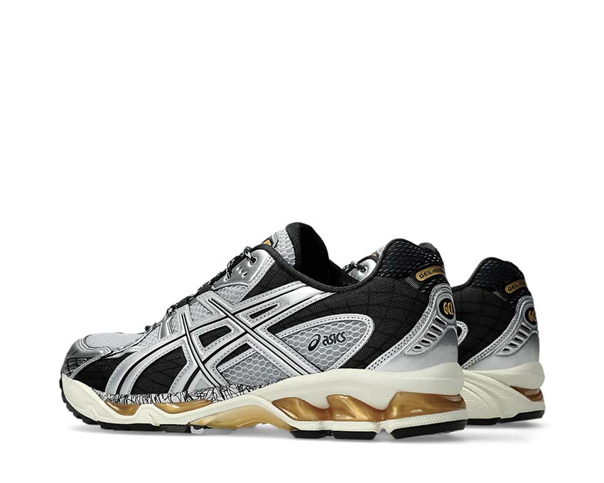 Asics Gel Nimbus 10.1 Piedmont Grey/Pure Silver semelle — Gel premium longue distance