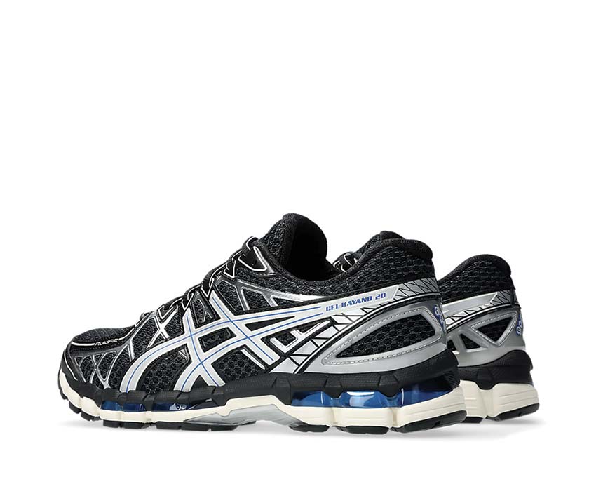 Asics Gel Kayano 20 Black Silver Black/Pure Silver Sohle — dynamische Gel-Stabilität