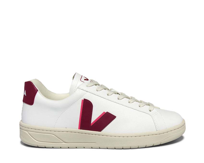 Veja Urca White/Marsala — Damen-Sneaker umweltfreundliches Leder