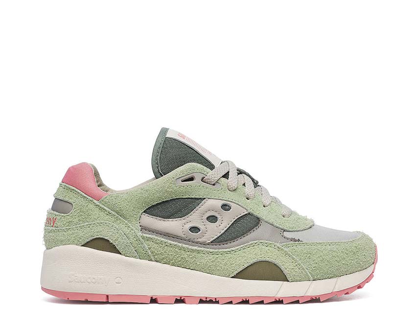 Saucony Shadow 6000 Green Ivory — Damen-Laufschuh atmungsaktives Mesh-Obermaterial