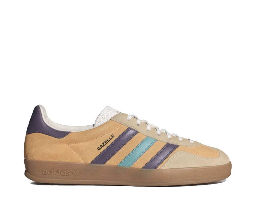 Adidas Gazelle Indoor Glow Orange Shadow Violet — sneaker unisexe daim indoor