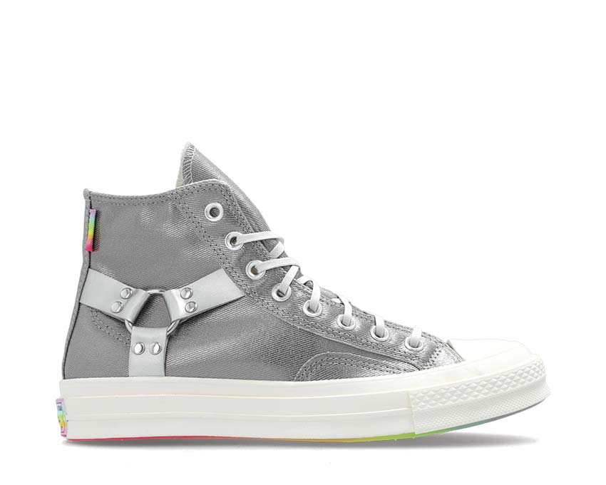 Converse Chuck 70 Hi Silver — zapatilla mujer plateado metálico premium