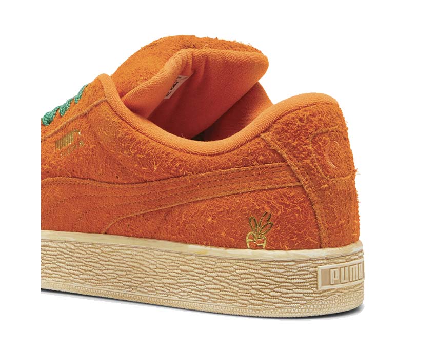 Puma Suede XL Carrots 2 Black Orange suela — suela chunky vintage negra