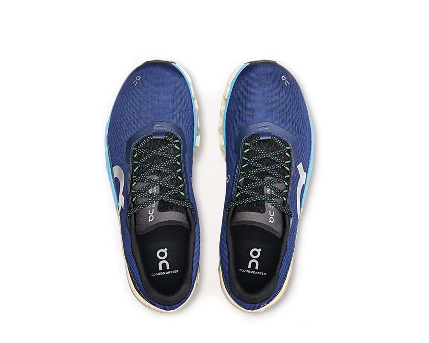 On Cloudmonster 2 Tempest/Horizon détail — tige mesh running homme