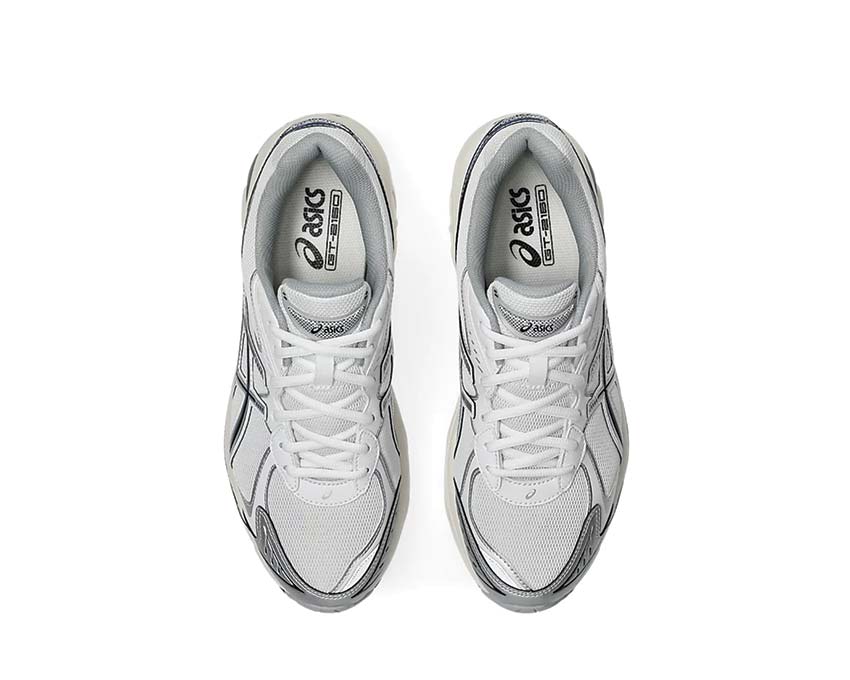 Asics GT-2160 White/Deep Marine arrière — amorti Gel talon rétro