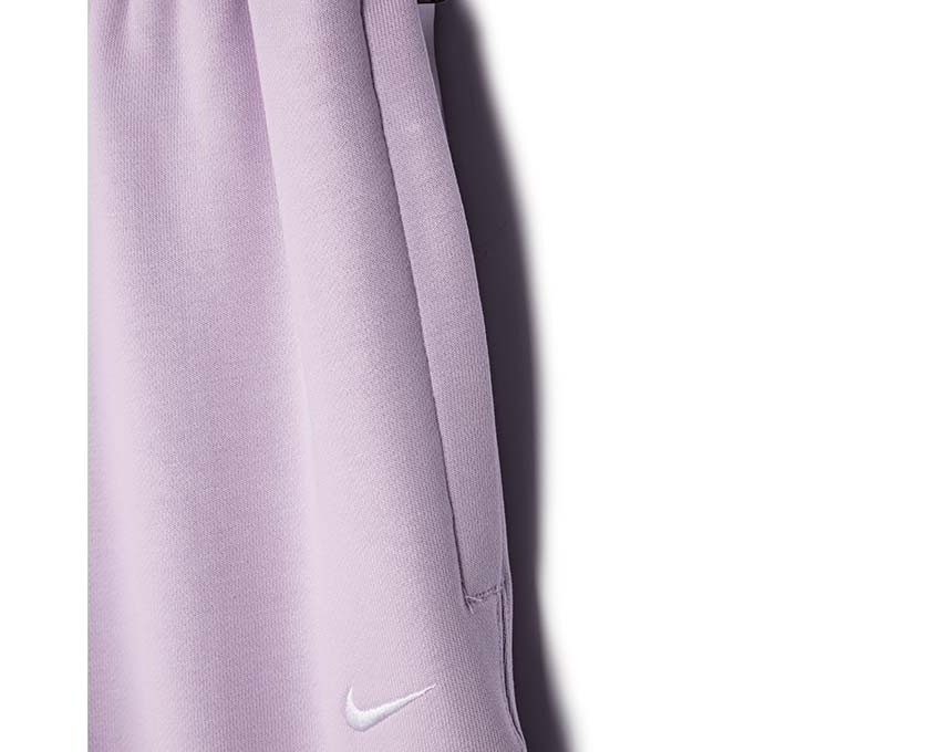 Nike W NRG Solo Swoosh FLC Pant vue de dos — matière fleece doux NRG