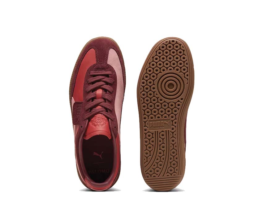 Puma Palermo Palomo Regal Red Passion Fruit semelle — semelle gum vintage bicolore