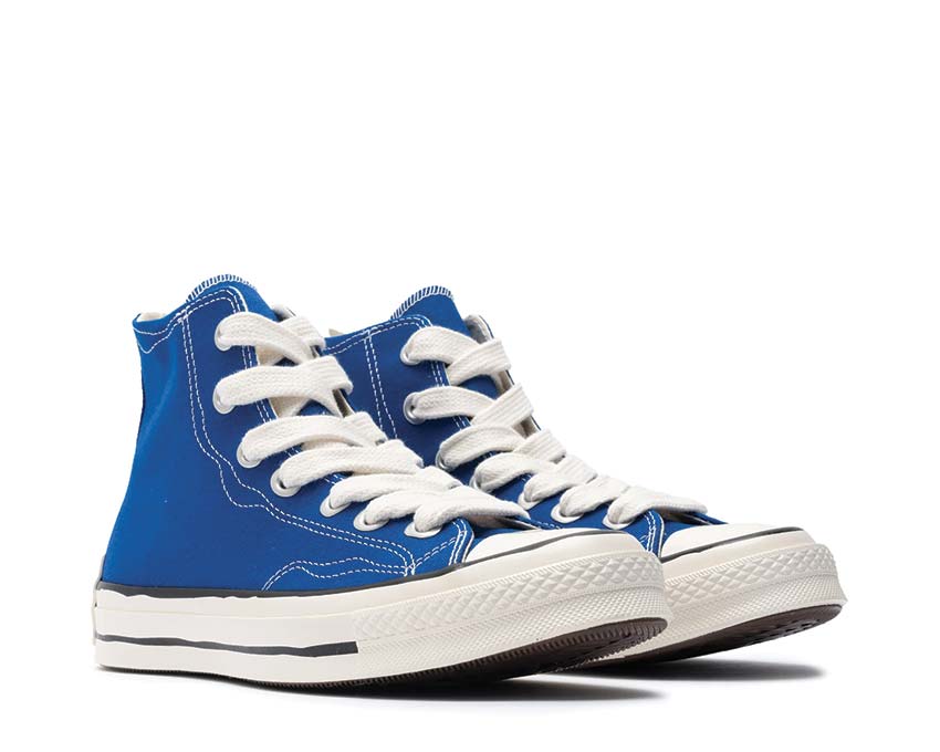 Converse Chuck 70 Sketch Blue/White-Black vista lateral — lona azul sketch
