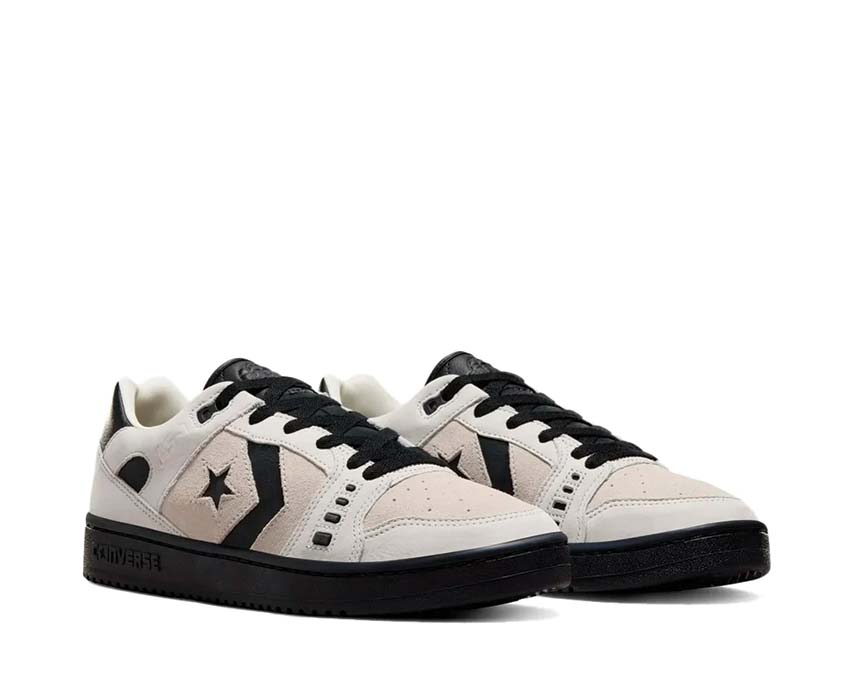Converse x Alexis Sablone AS-1 Pro OX Khaki/Off White vue latérale — profil skate pro Sablone