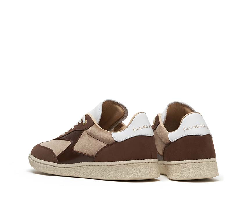 Filling Pieces Sprinter Mix Brown vue latérale — cuir marron matières mixtes