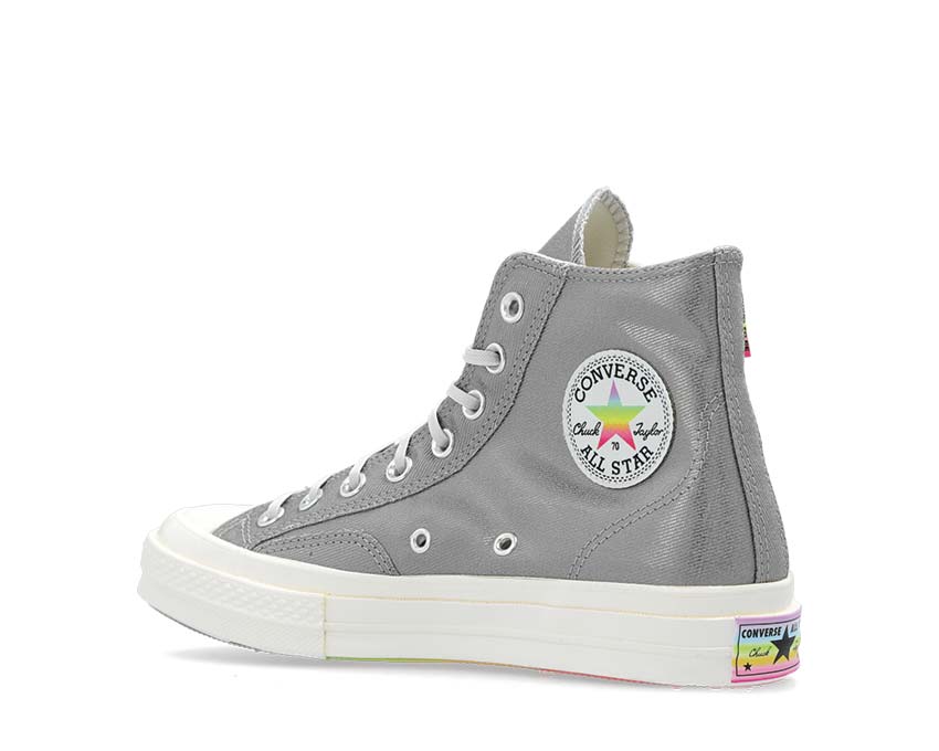 Converse Chuck 70 Hi Silver suela — suela vulcanizada blanca contrastada