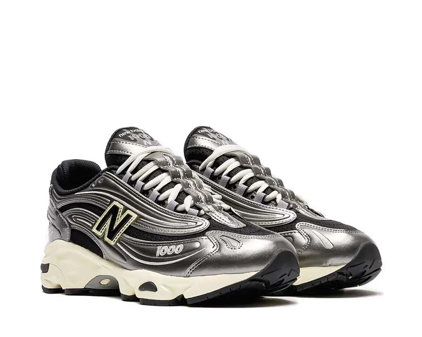 New Balance 1000 Seitenansicht — Obermaterial aus Veloursleder und Nubuk