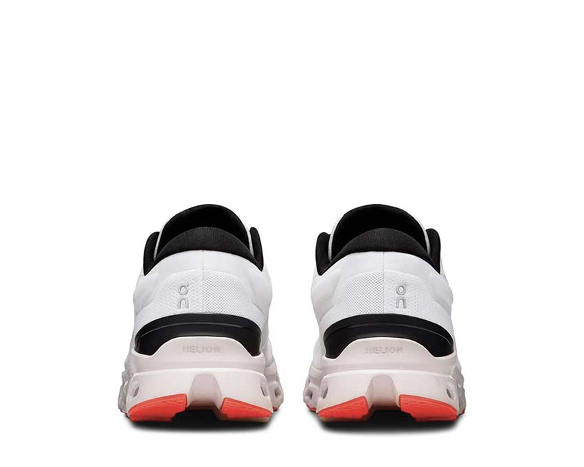 On Cloudstratus 3 W White/Sand semelle — double CloudTec stabilité running femme