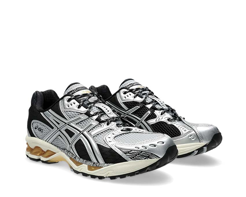 Asics Gel Nimbus 10.1 Piedmont Grey/Pure Silver vue latérale — tige mesh respirante