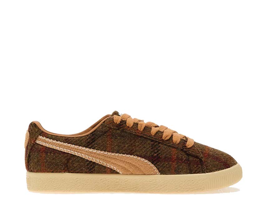 Puma Clyde Harris Tweed — sneaker homme tweed écossais cuir premium