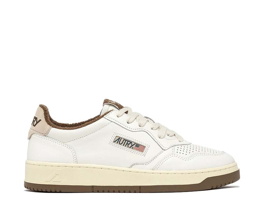 Autry Medalist Low Virgin Sponge — Herren-Sneaker Leder Retro Sport