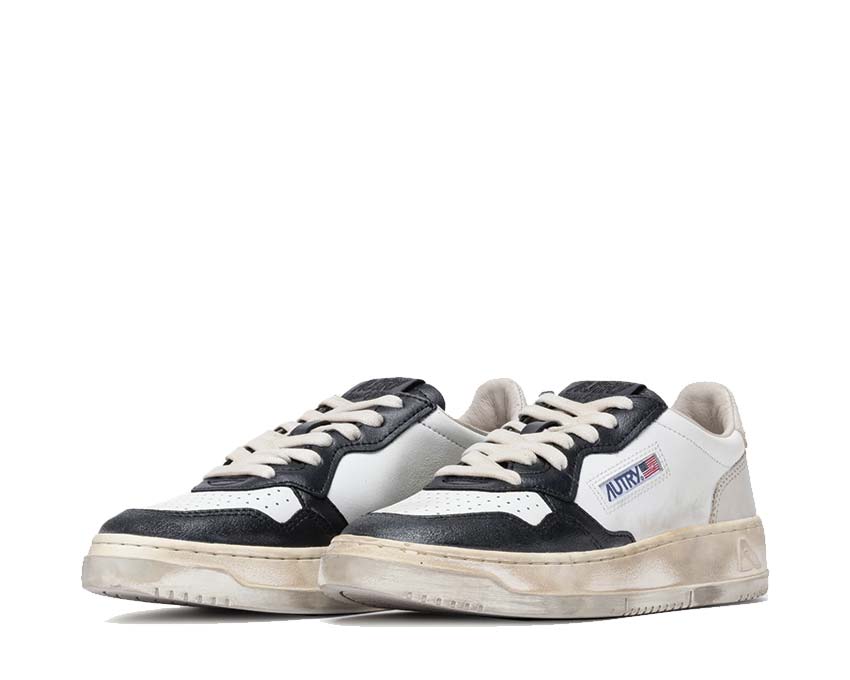 Autry Super Vintage Low Virg Leat Pmc vue latérale — cuir vierge premium