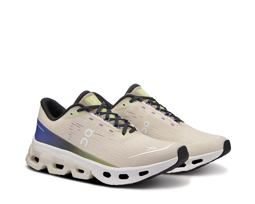 On Cloudspark Ice/Grove Seitenansicht — leichtes Obermaterial Herren-Laufschuh