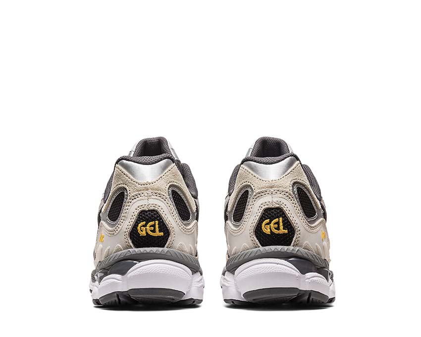Asics Gel NYC Black/Graphite Grey 1201A789 détail — mesh et cuir style urbain
