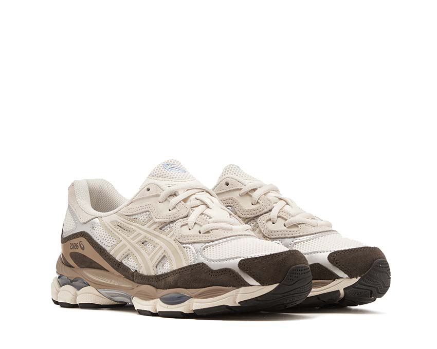 Asics Gel NYC Cream vista laterale — tomaia in mesh