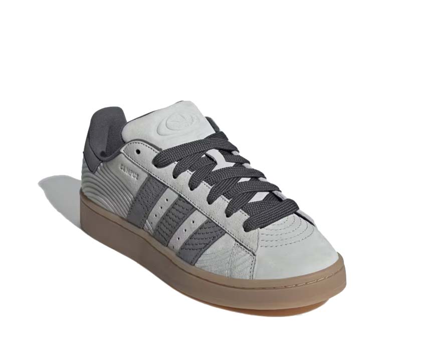 vue latérale — Campus 00s Ash Silver Grey Six semelle gomme plate