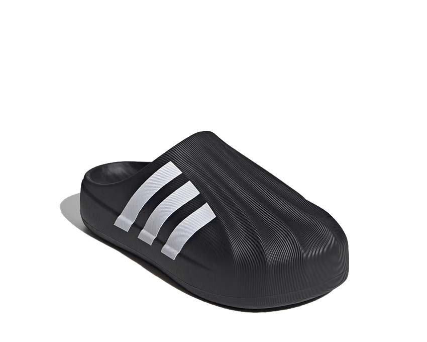 Adidas adiFOM Superstar Mule Black White vue latérale — foam légère et coque