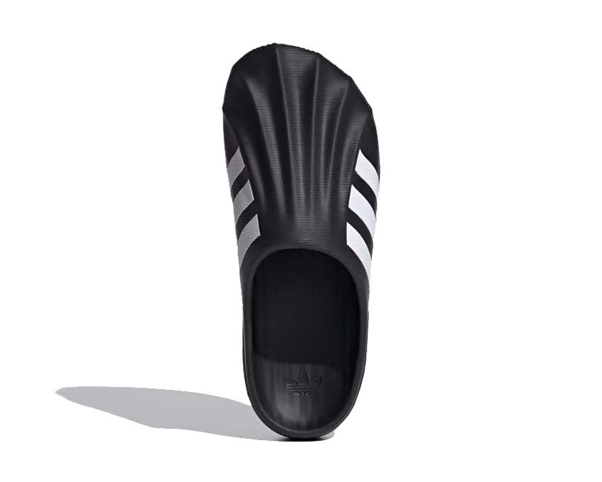 Adidas adiFOM Superstar Mule Black White — vue dessus slide unisexe