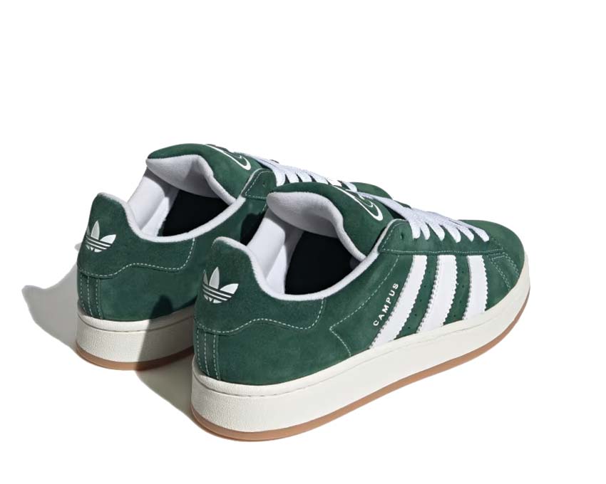 Adidas Campus 00s Dark Green semelle — semelle vulcanisée plate Off White