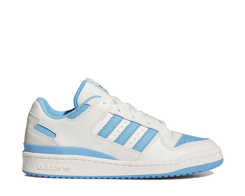 Adidas Forum Low CL Ivory Blue — zapatilla hombre cuero marfil correa velcro
