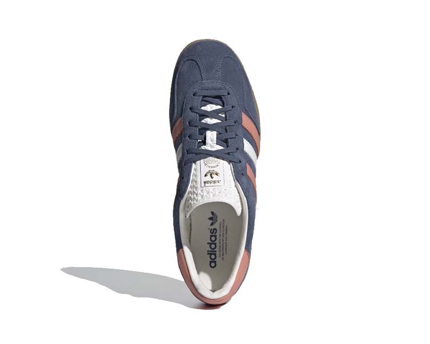 Adidas Gazelle Indoor Blue Wonder Clay Detail — Premium-Veloursleder Wonder-Clay-Finish