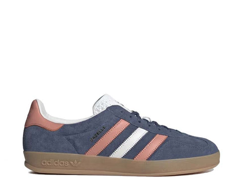Adidas Gazelle Indoor Blue Wonder Clay — Unisex-Sneaker blaues Veloursleder Indoor