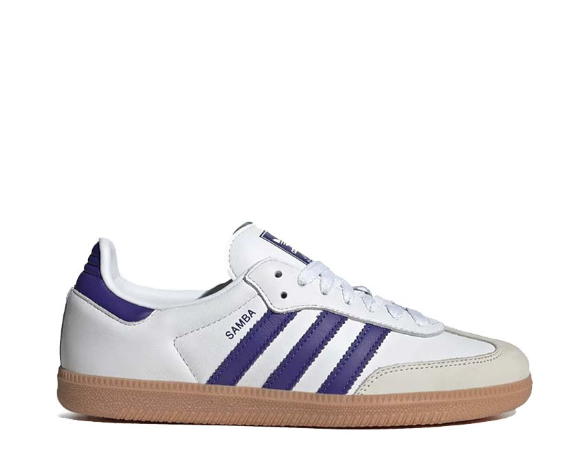 Adidas Samba OG W White Energy Ink — sneaker femme cuir style football vintage