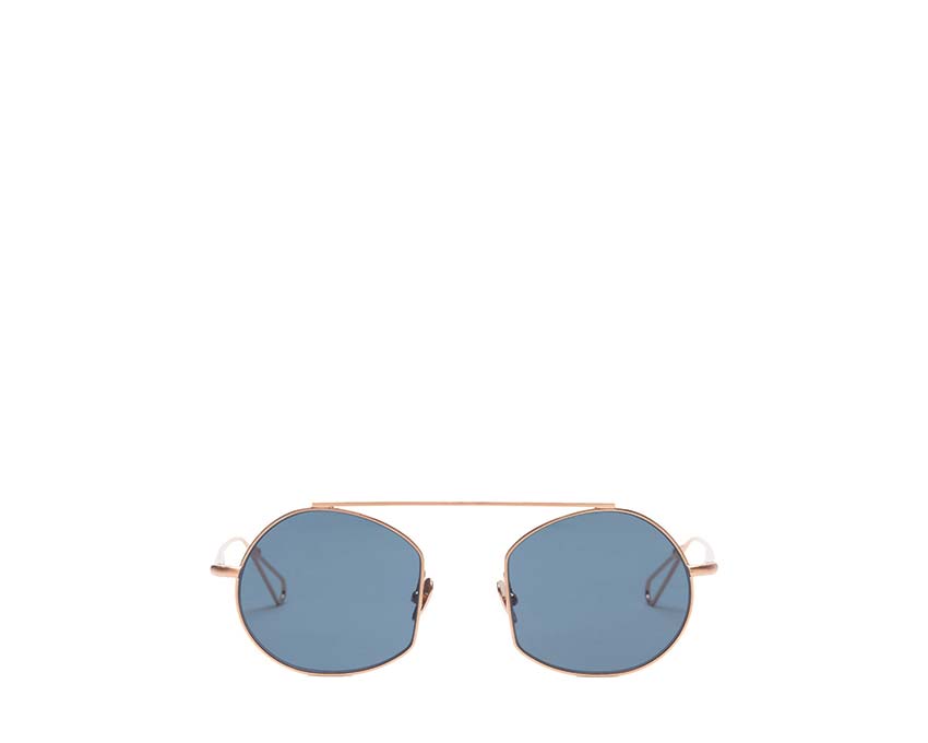 Ahlem Place des Victoires Rose Gold/Blue — lunettes de soleil femme acétate bleu or rose