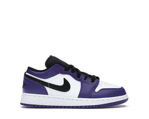 Jordan Air Jordan 1 Low GS Court Purple Black White — sneaker mujer violeta