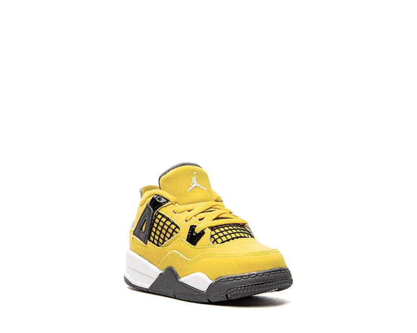 Jordan Air Jordan 4 Retro PS Tour Yellow Seitenansicht — Mesh und TPU Kinder