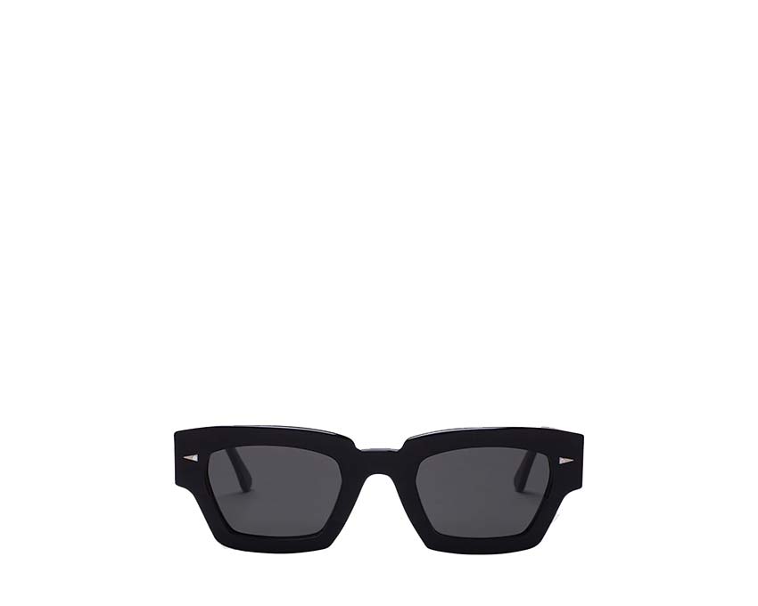 Ahlem Villette Black — lunettes de soleil unisexe acétate noir artisanal Paris