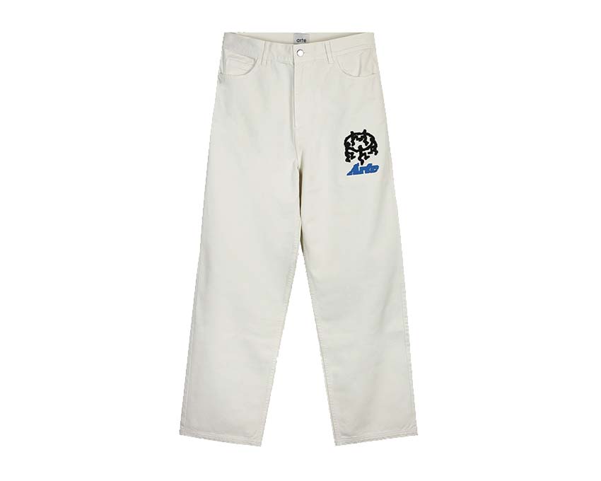 Arte Jones Pixel Dancers Pants Cream — Herren-Hose Pixel-Art-Print