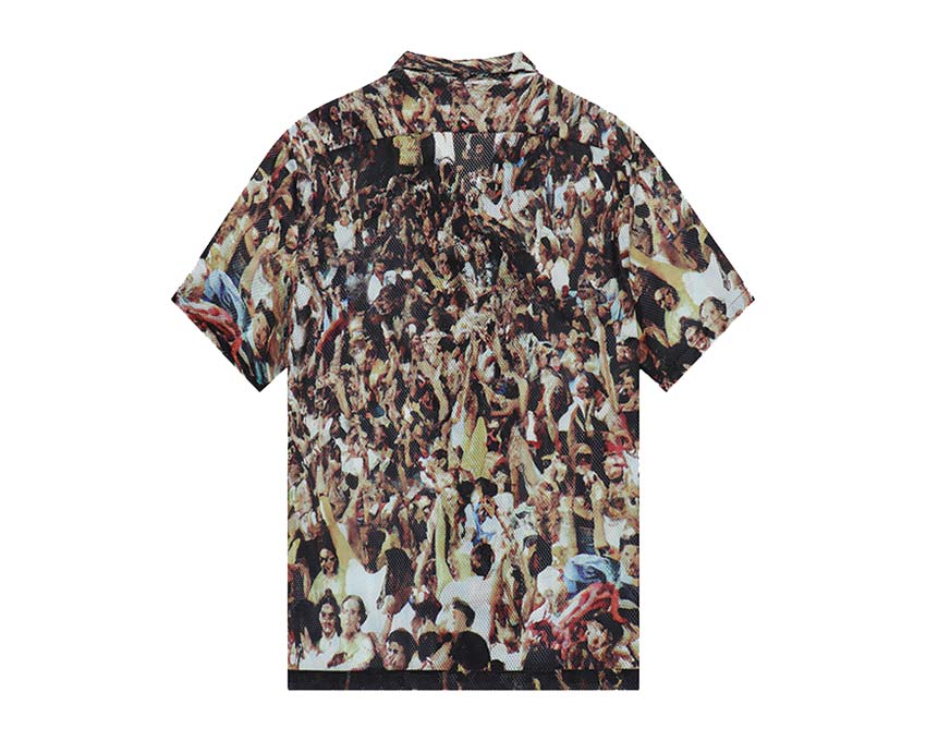 Arte Scottie Mesh Shirt Allover Print Seitenansicht — transparentes Netzmaterial
