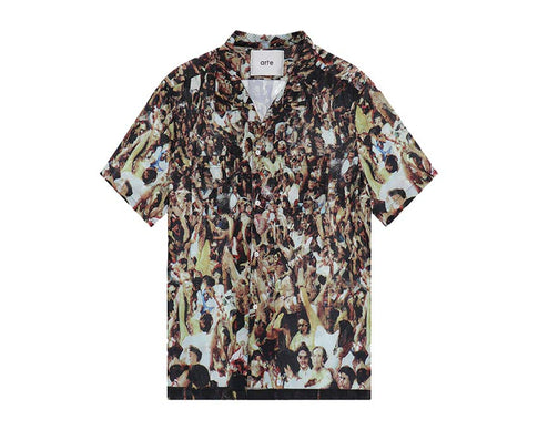Arte Scottie Mesh Shirt Allover Print — Unisex-Hemd Netz bedruckt