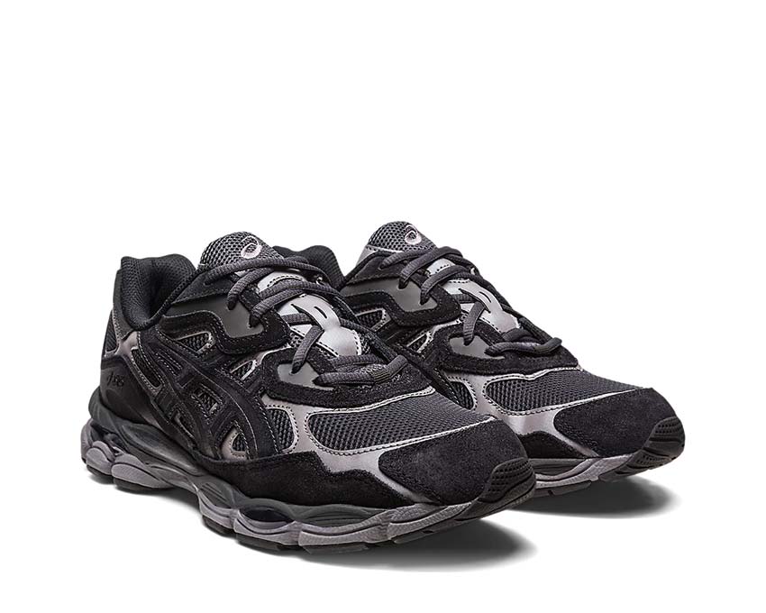 Asics Gel NYC Graphite Grey vue latérale — tige mesh